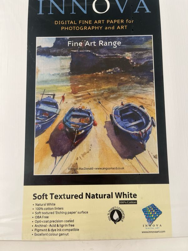 Soft Textured Natural White Cotton 315, A3P