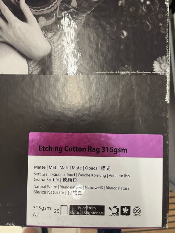 Etching Cotton Rag 315 25 Blatt