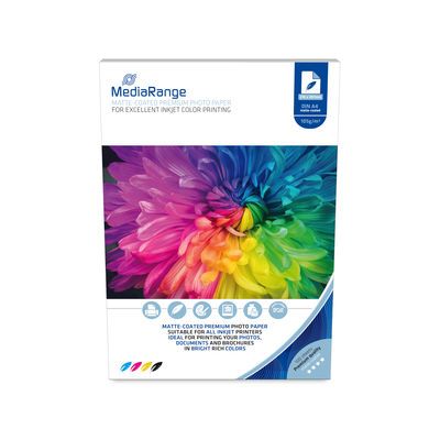 MediaRange Fotopapier DIN A4 matt 100 Blatt 105g
