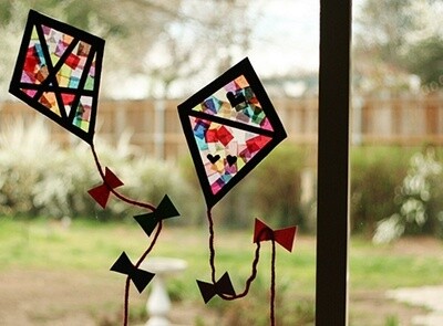 Stained Glass Kites 24-SPR- 10