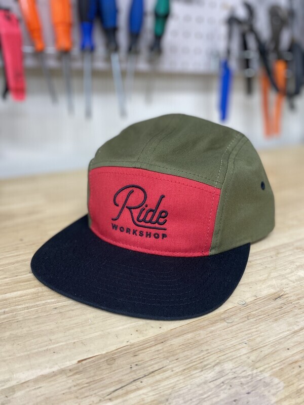 Ride Workshop Camp Hat - 5 Panel Cotton Twill