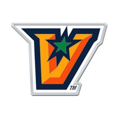 Vaqueros "V" Chrome Auto Emblem