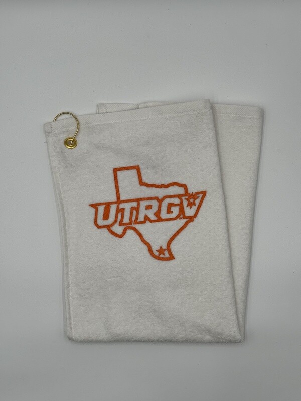 UTRGV - Texas Golf Towel - White