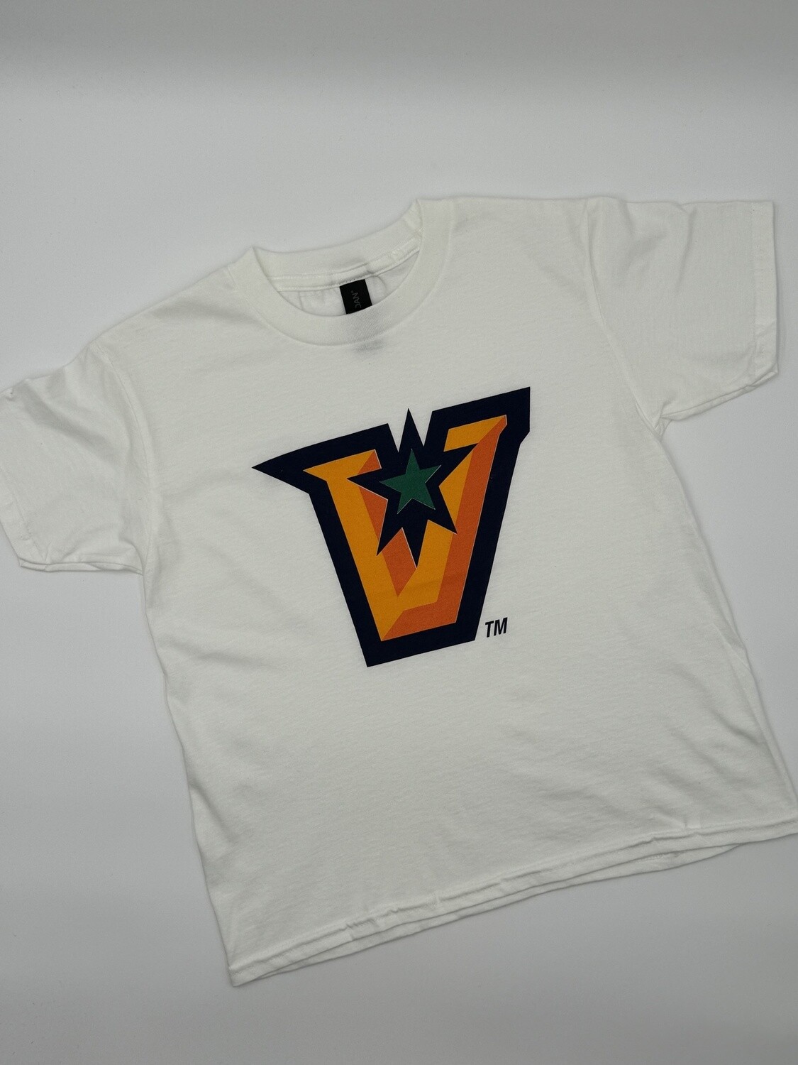 &quot;V&quot; Logo YOUTH T-shirt - White