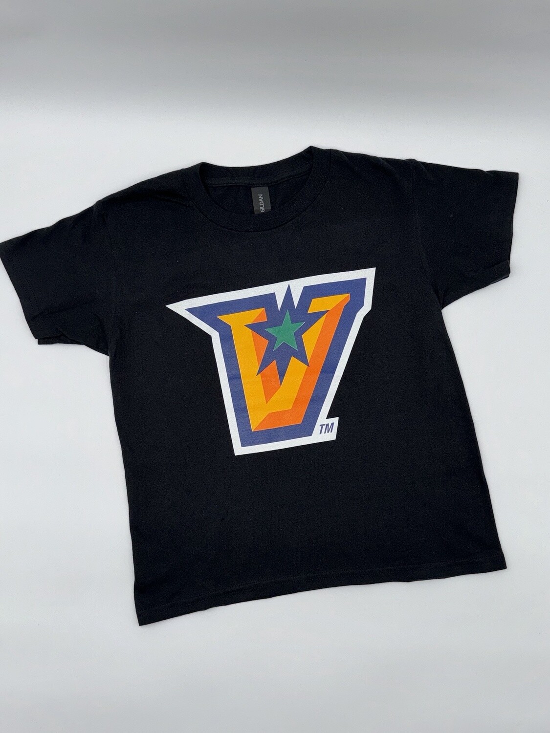 &quot;V&quot; Logo YOUTH T-shirt - Black