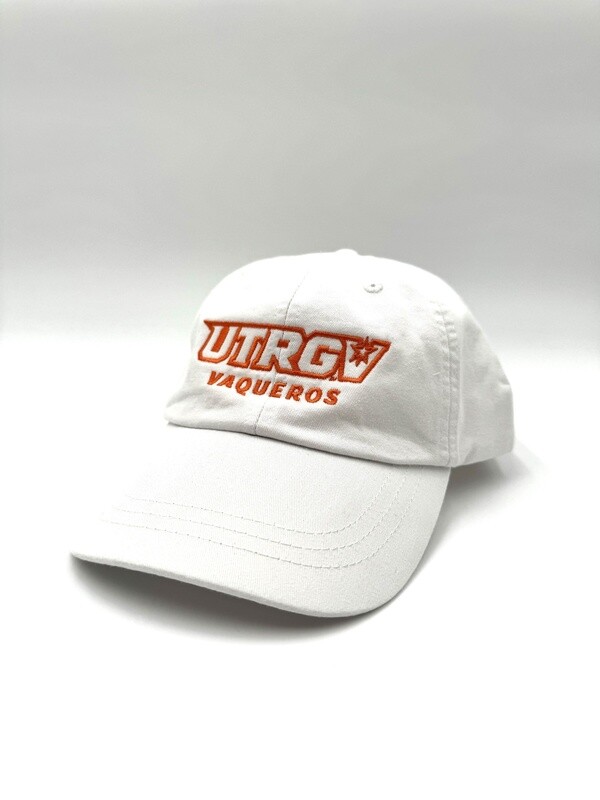 UTRGV Vaqueros Embroidered Cap - White