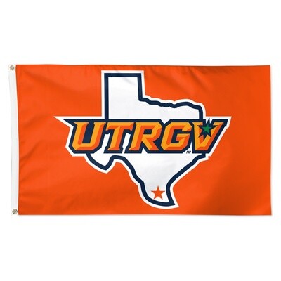 UTRGV - Texas Deluxe 3X5 Flag - ORANGE