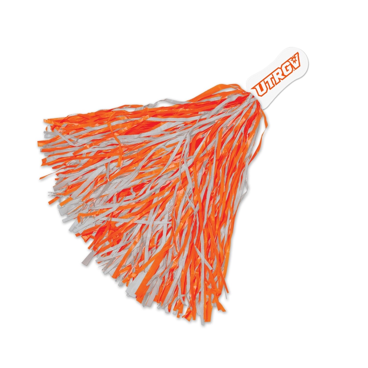 UTRGV Spirit Pom Pom- Grey/Orange
