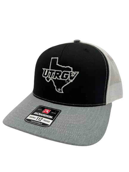 &quot;UTRGV- Texas Richardson Trucker Cap - Black/Grey/White