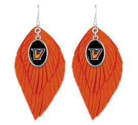 &quot;V&quot; Boho Babe Earrings - Orange