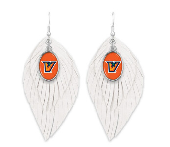 &quot;V&quot; Boho Babe Earrings - White