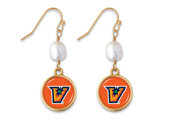 &quot;V&quot; Diana Pearl Earrings