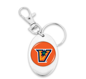 &quot;V&quot; Oval Key Chain