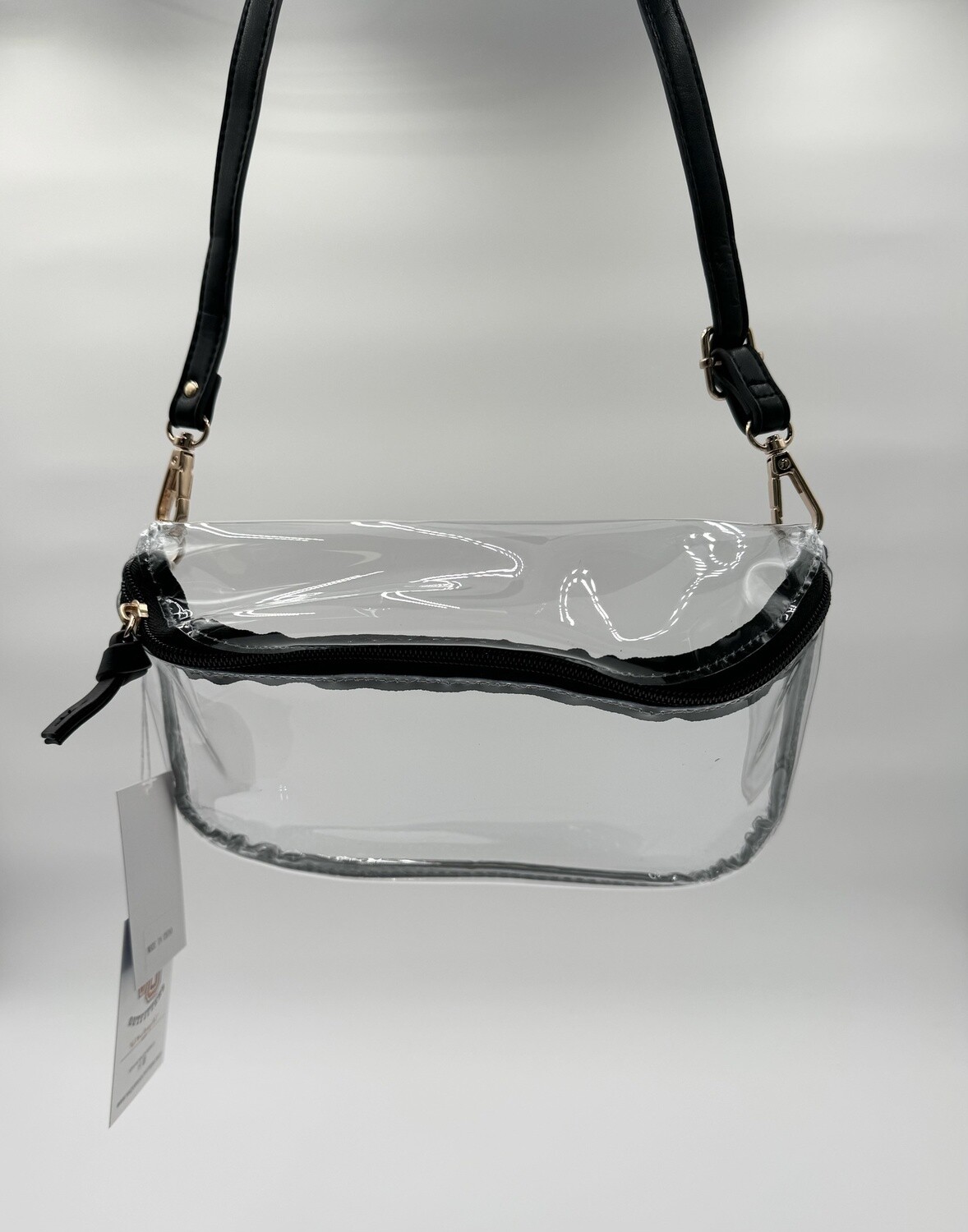 Lexi Clear Sling Purse - Black