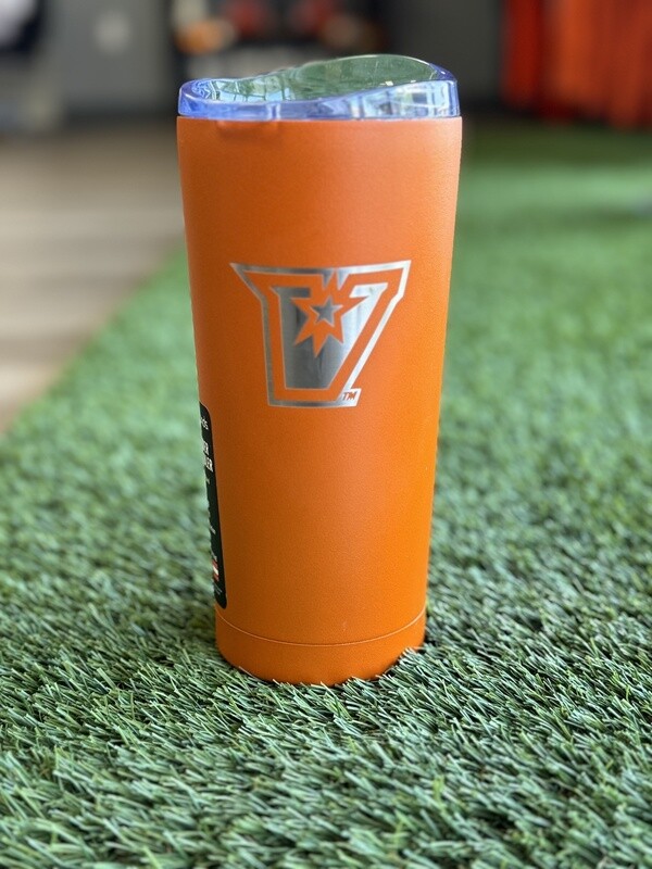 Laser Etched &quot;V&quot; 20 oz Tumbler - Orange