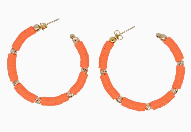 Girls Just Wanna Have Fun Orange Hoops