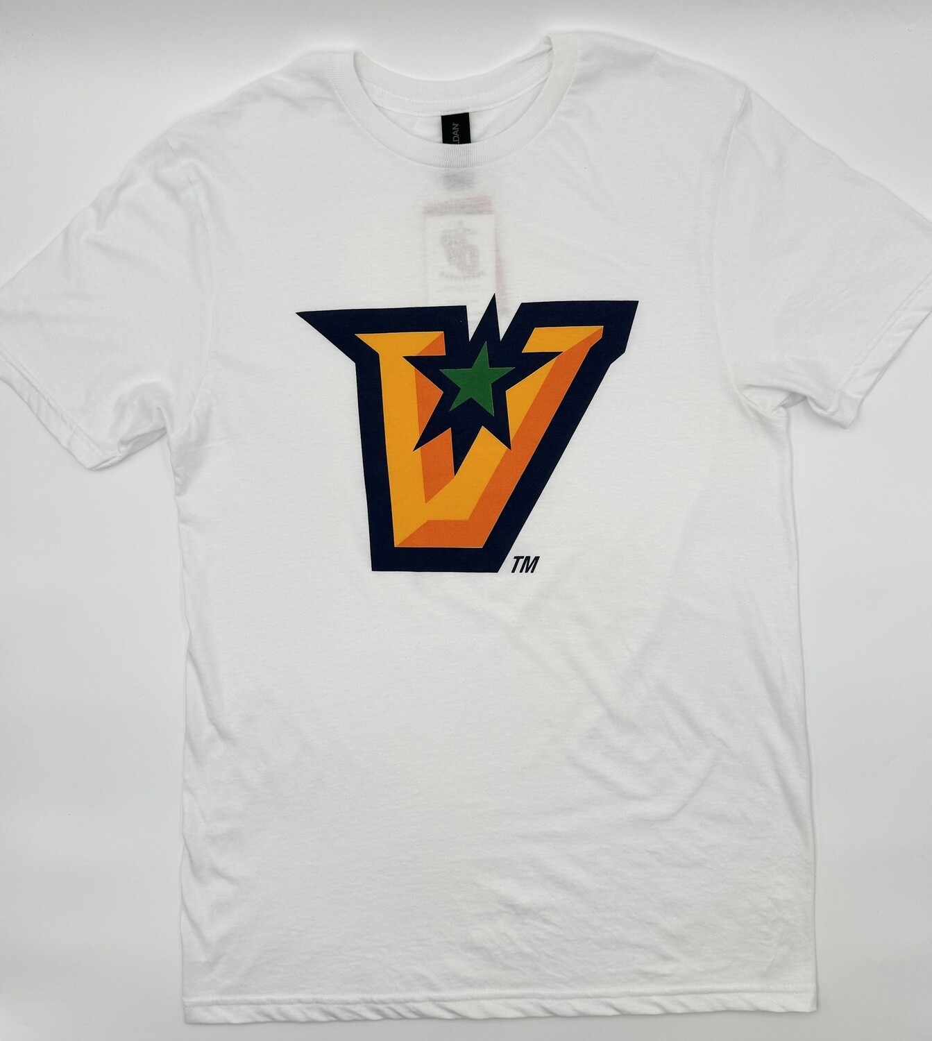 &quot;V&quot; Logo Short Sleeve T-Shirt - White
