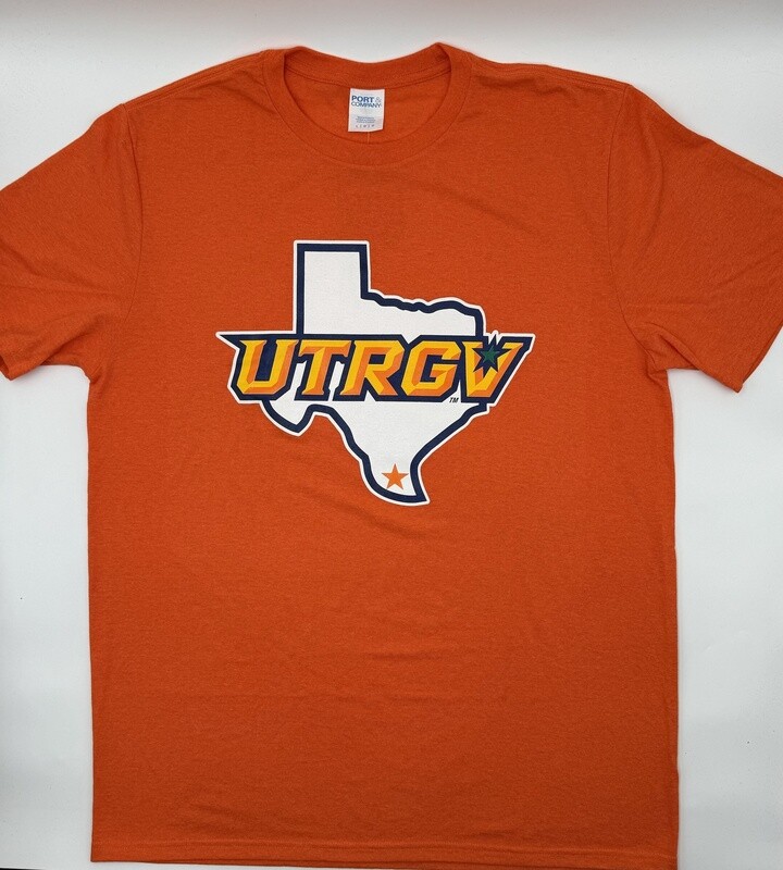 UTRGV-Texas Short Sleeve T-Shirt- Orange Heather