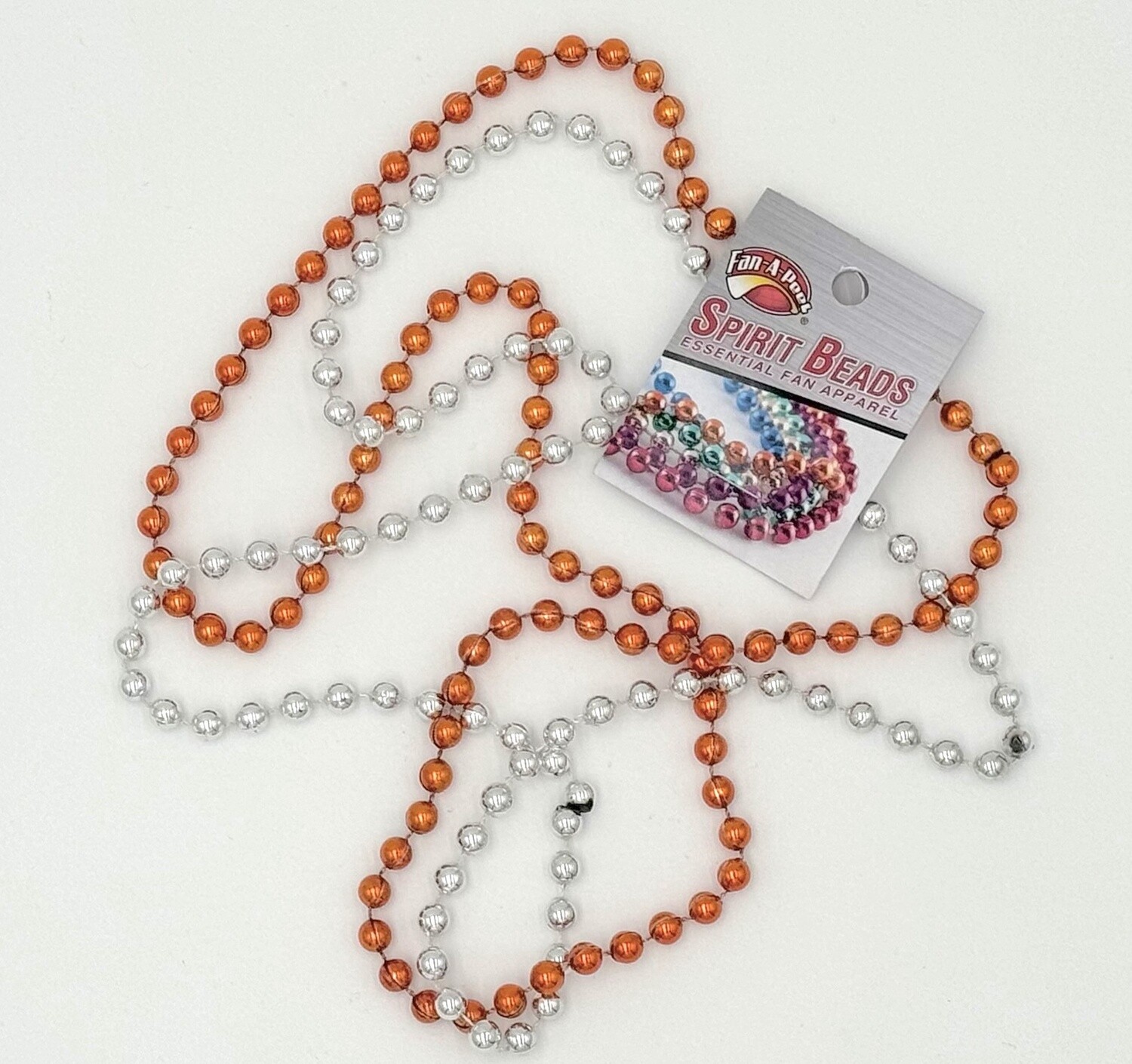 Orange/Silver 2 Pack Spirit Beads