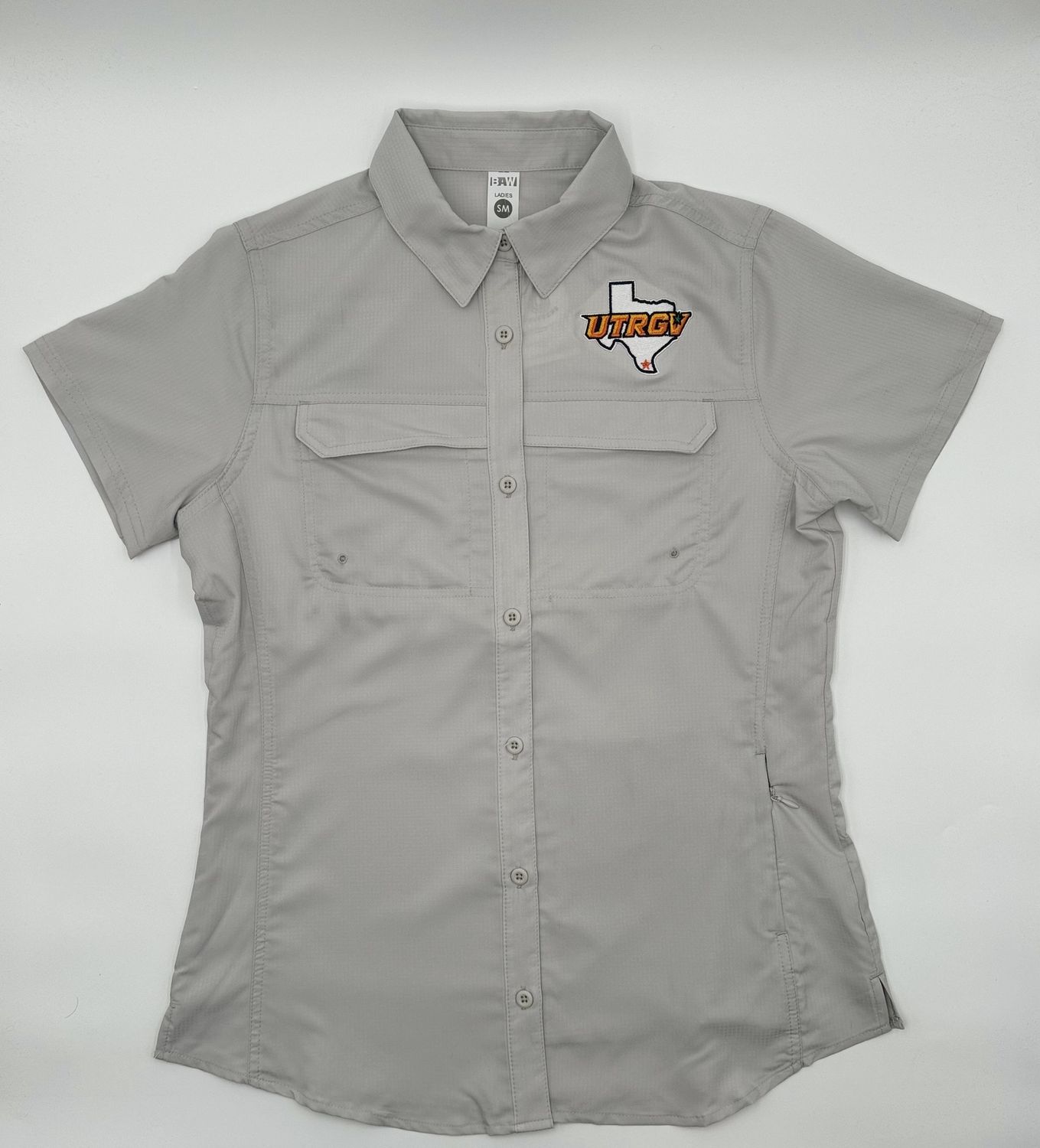 LADIES UTRGV Fishing Shirt - Light Grey