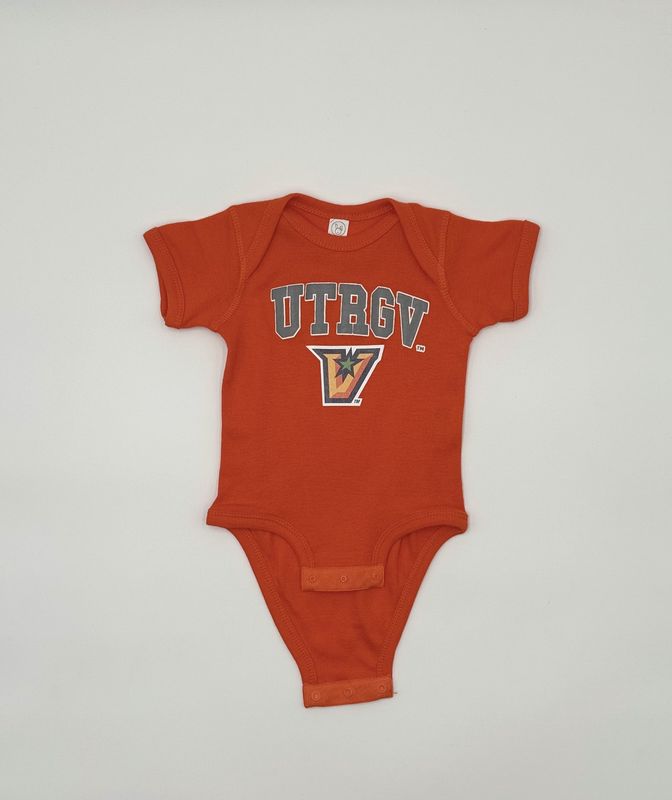 INFANT UTRGV &quot;V&quot; Onesie - Orange
