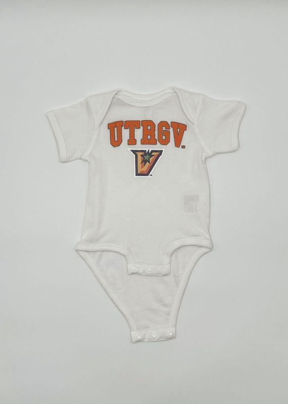 INFANT UTRGV &quot;V&quot; Onesie -White
