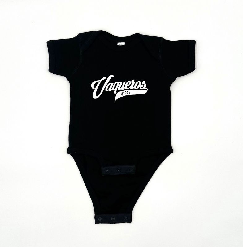 INFANT Vaqueros Script Onesie - Black