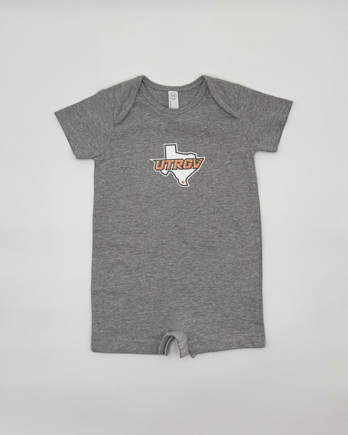 INFANT UTRGV over TX ROMPER - Heather Grey