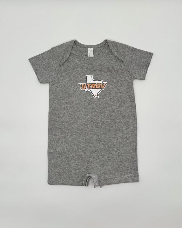 INFANT UTRGV over TX ROMPER - Heather Grey