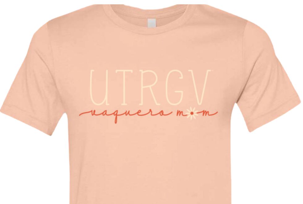 Vaquero Flower Mom T-Shirt - Peach