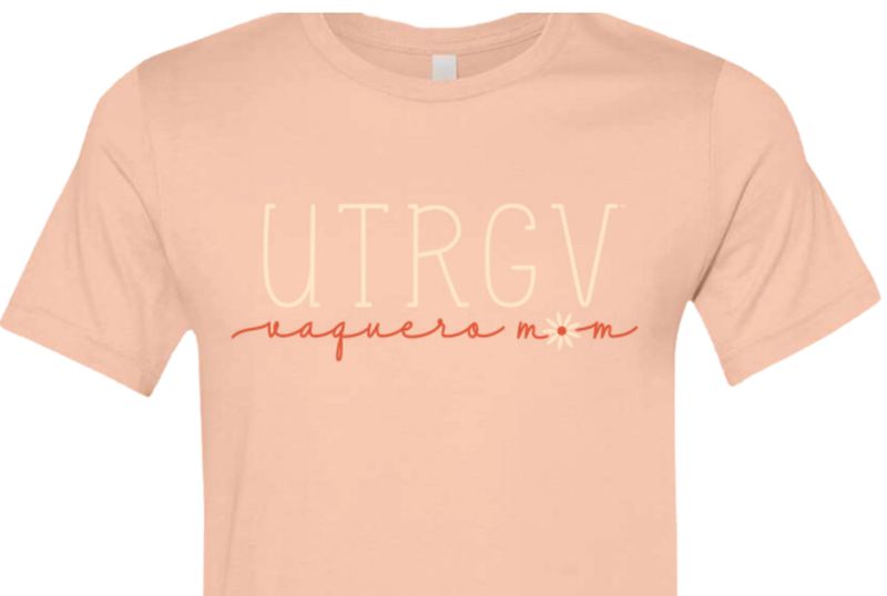 Vaquero Flower Mom T-Shirt - Peach