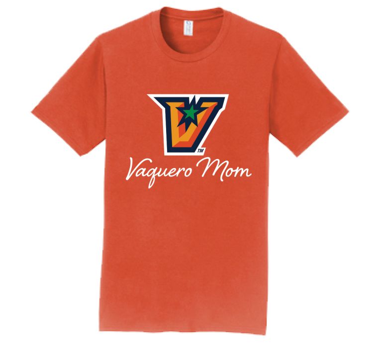 &quot;V&quot; Vaquero Mom T-Shirt - Orange