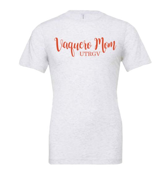 Vaquero Mom Script T-Shirt - Ash Grey