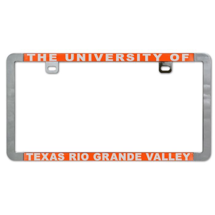 UTRGV Metal License Plate Frame - Slim