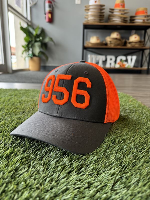 956 PUFF CAP - Graphite/Orange