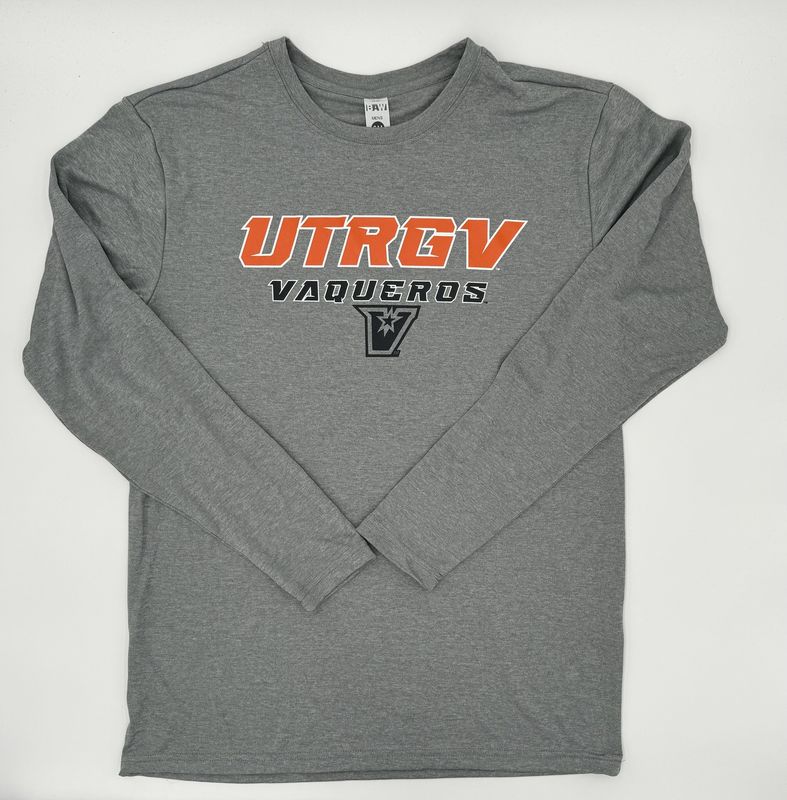 UTRGV Vaqueros Active Long Sleeve - Grey