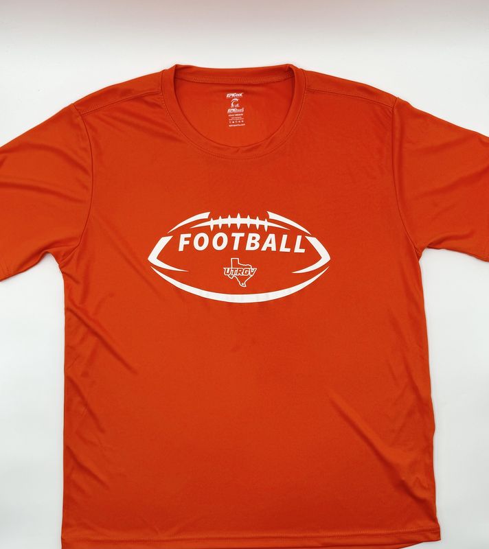 UTRGV-TX Football Performance T-Shirt - Orange