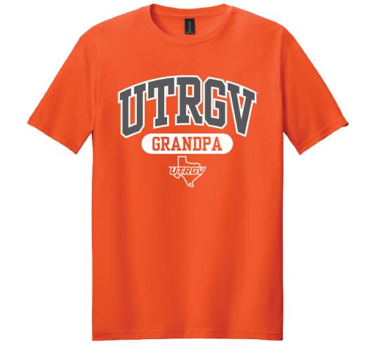 Arched UTRGV Grandpa T-Shirt - Orange