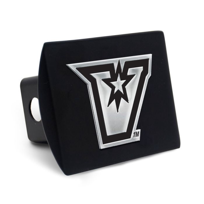 &quot;V&quot; Chrome Hitch Cover - Black