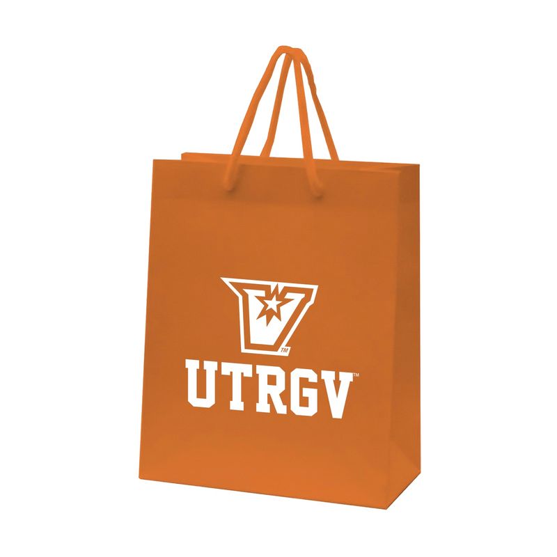 UTRGV Matte Gift Bag- Orange