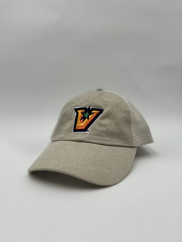 &quot;V&quot; Sportsman Trucker Cap - Tan/Tan