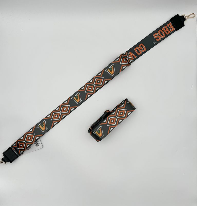 &quot;V&quot; Go Vaqueros Patterned Bag Strap - 2&quot;