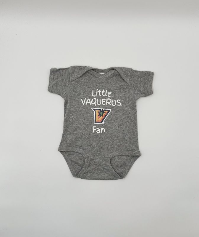 Little Vaqueros Fan Onesie - Heather Grey