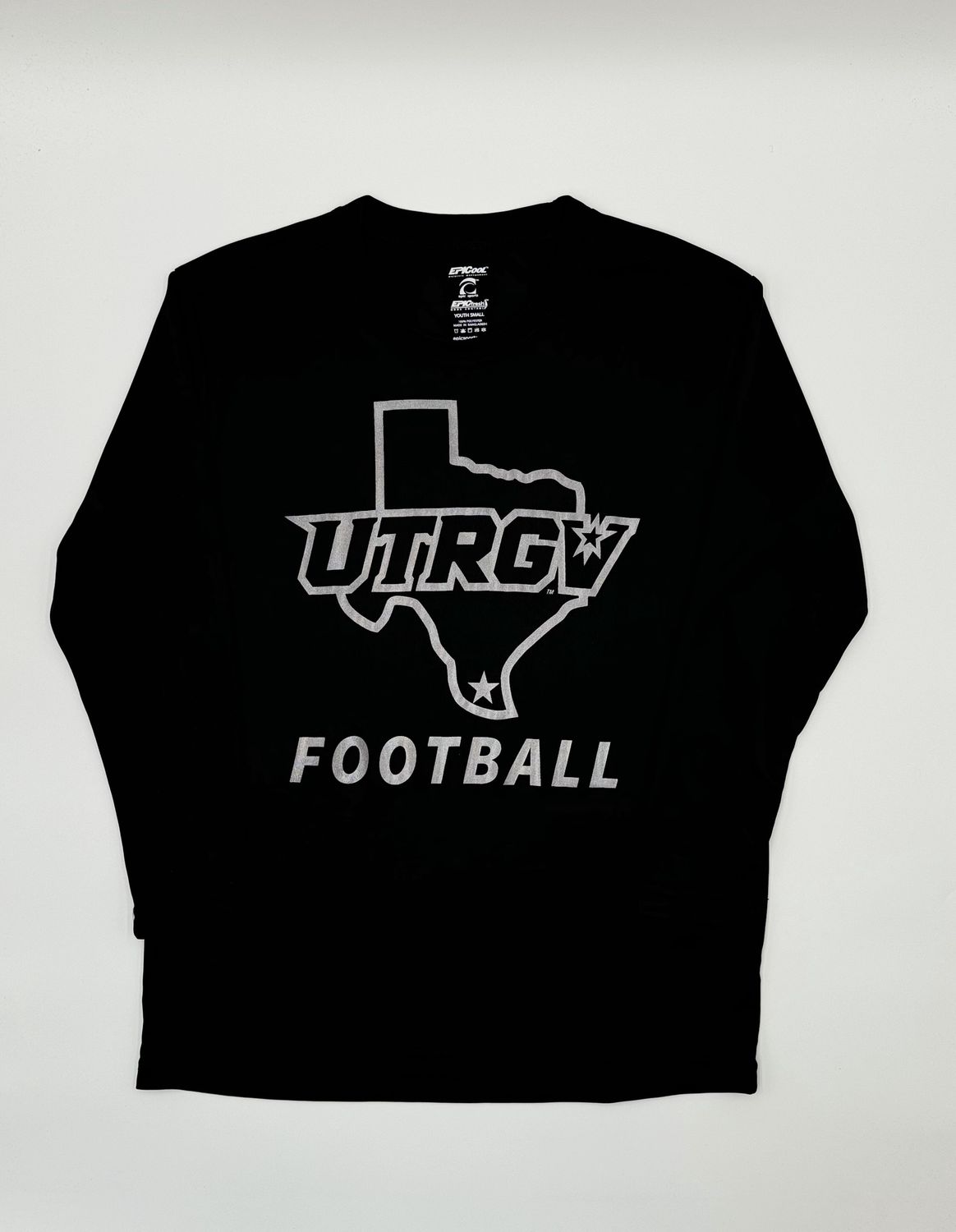 YOUTH UTRGV-TX Football Long Sleeve - Black