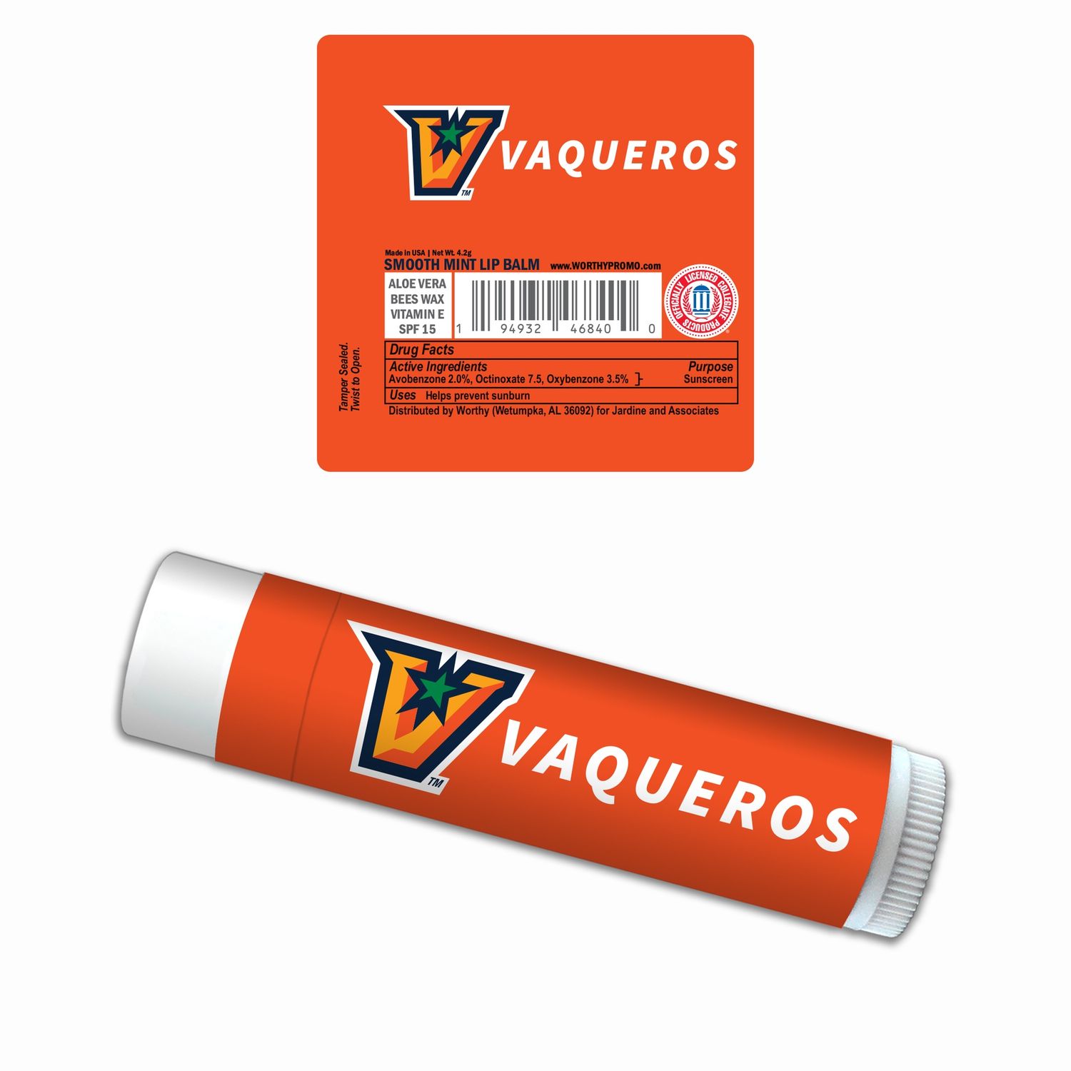 &quot;V&quot; Vaqueros Lip Balm