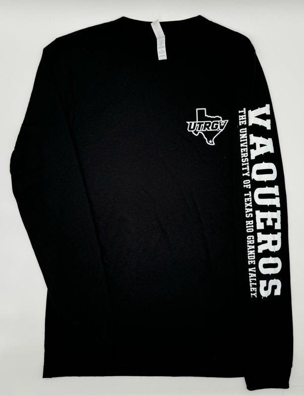Texas Vaqueros Long Sleeve T-Shirt - BLACK