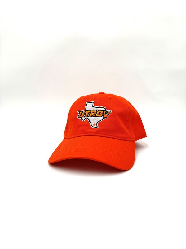 UTRGV - Texas Embroidered Relaxed Dad Hat Cap - Orange