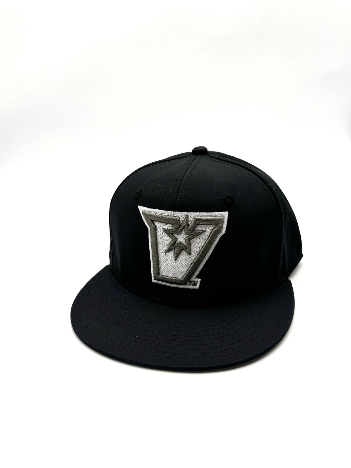 Grey Puff &quot;V&quot; Logo EPIC Cap - Black