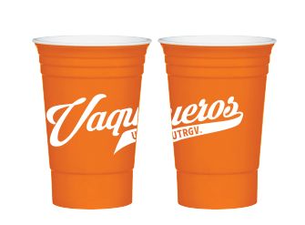 Vaqueros Script Party Cup - Orange