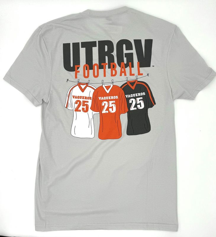 UTRGV Football Jersies T-Shirt - White Smoke